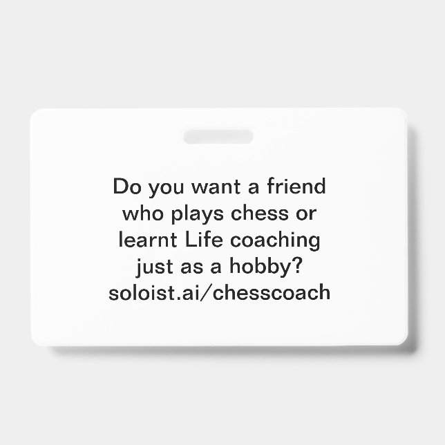 Tarjeta De Identificación ¿Quieres un amigo (Parte frontal)