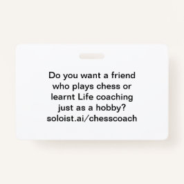 Tarjeta De Identificación ¿Quieres un amigo?