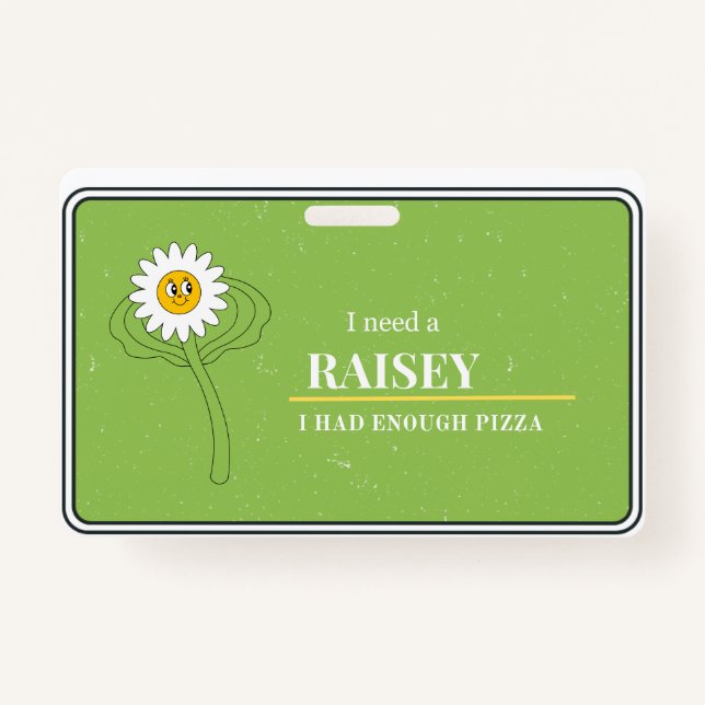 Tarjeta De Identificación Raisey badge (Anverso)