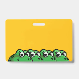 Tarjeta De Identificación Ranas Sonrientes