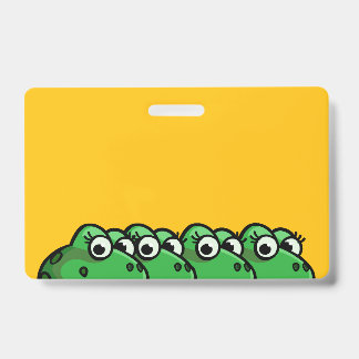 Tarjeta De Identificación Ranas Sonrientes