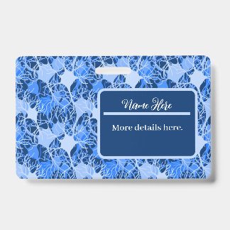 Tarjeta De Identificación Red Neuronal Neuronas Azules