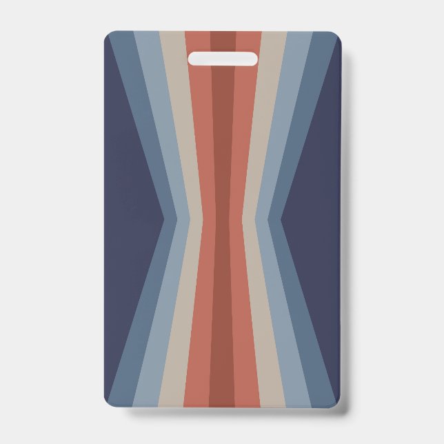 Tarjeta De Identificación Reflejo de arcoíris al estilo retro (Parte frontal)