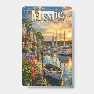 Tarjeta De Identificación Reflejos del Puerto de Mystic