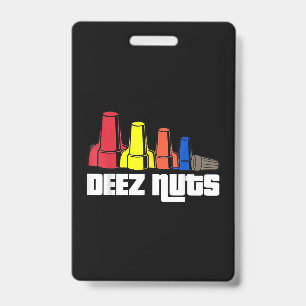 Tarjeta De Identificación Regalo eléctrico de Deez Nuts