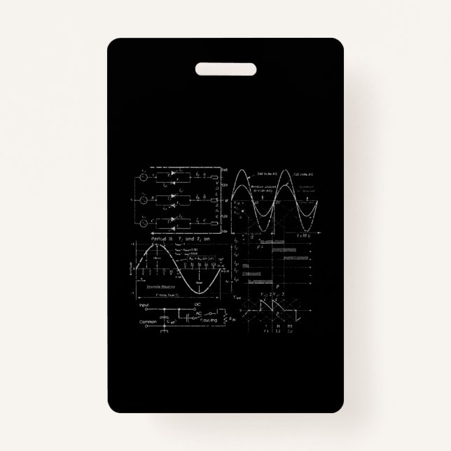Tarjeta De Identificación Regalo único de ingeniero eléctrico (Anverso)