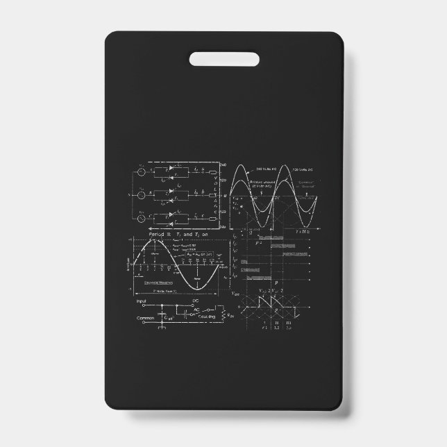 Tarjeta De Identificación Regalo único para ingeniero eléctrico electricista (Parte frontal)