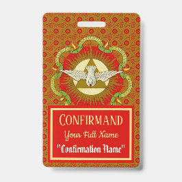 Tarjeta De Identificación Regalos del Espíritu Santo (BK 026) - Confirmación