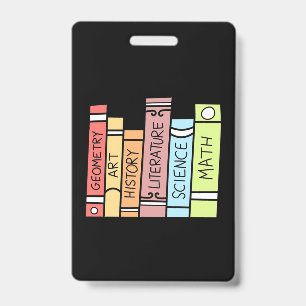 Tarjeta De Identificación Regalos Maestro Volver a la Escuela Homeschool