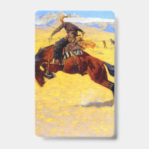 Tarjeta De Identificación Remington Old West Horse y Cowboy