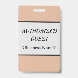 Tarjeta De Identificación Respetable insignia de "INVITADO AUTORIZADO"