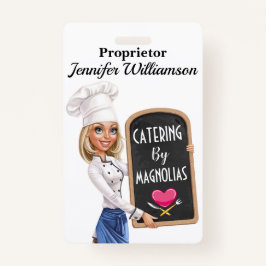 Tarjeta De Identificación Restaurante - Lanyard Badge