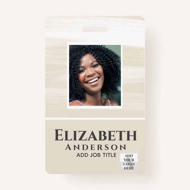 Tarjeta De Identificación Resumen de la acuarela VIP PASS del empleado de FO (Anverso)