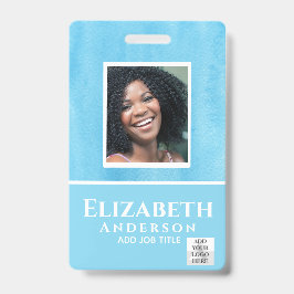 Tarjeta De Identificación Resumen de la acuarela VIP PASS del empleado de FO