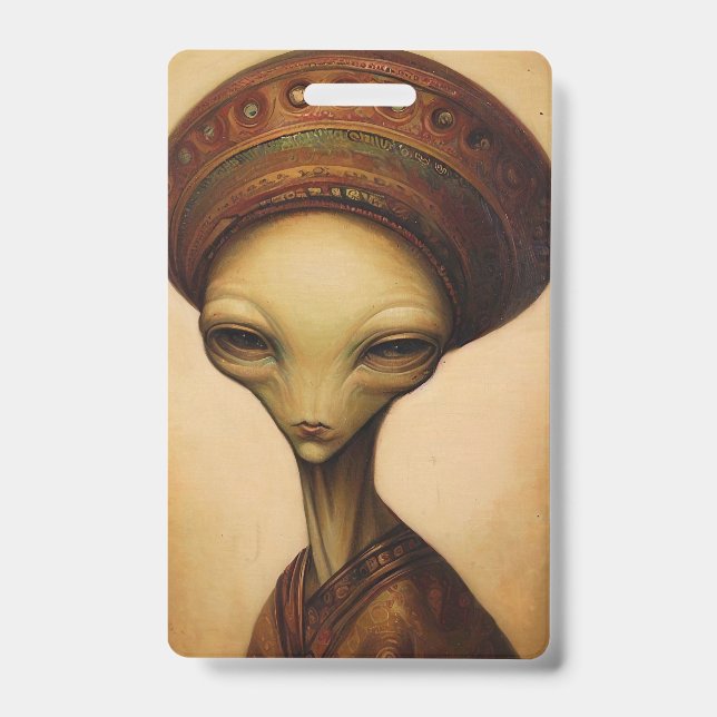 Tarjeta De Identificación Retrato de antigüedades extranjeras (Parte frontal)