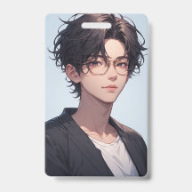 Retrato de chico anime de Dark Academia |