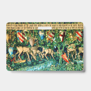 Tarjeta De Identificación Rey medieval Arturo William Morris