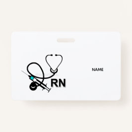 Tarjeta De Identificación RN Name Badge