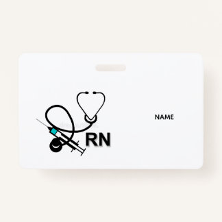 Tarjeta De Identificación RN Name Badge