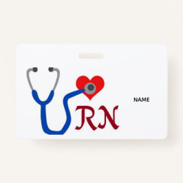 Tarjeta De Identificación RN Name Badge