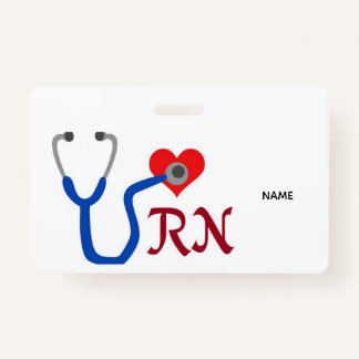 Tarjeta De Identificación RN Name Badge