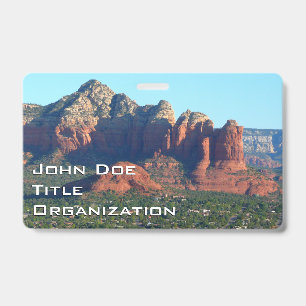 Tarjeta De Identificación Roca Coffee Pot I en Sedona Arizona