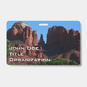 Tarjeta De Identificación Roca de la Catedral en el Monumento Sedona Arizona