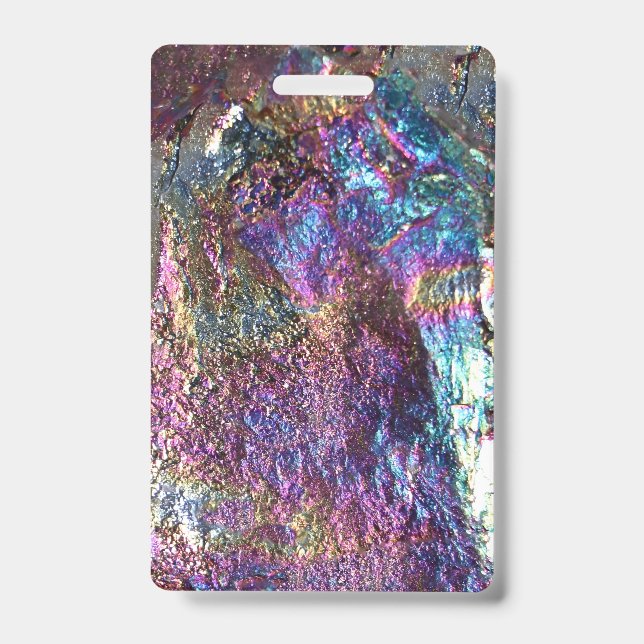 Tarjeta De Identificación Rocas arcoiris caídas (Parte frontal)