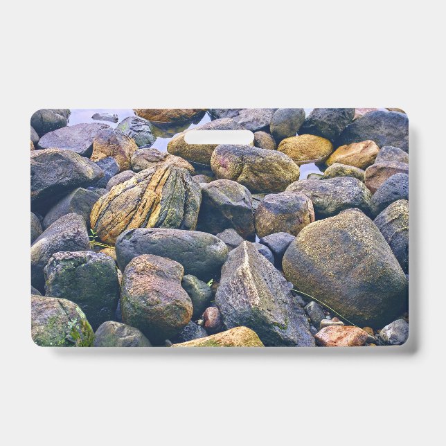 Tarjeta De Identificación Rocas coloridas    (Parte frontal)