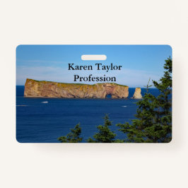 Tarjeta De Identificación Rock percé en el Golfo de San Lorenzo