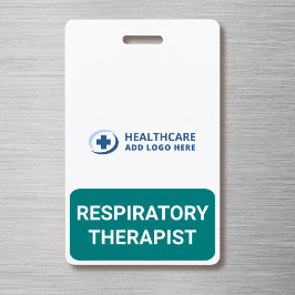 Tarjeta De Identificación Rol de Terapeuta Respiratorio de Color Personaliza
