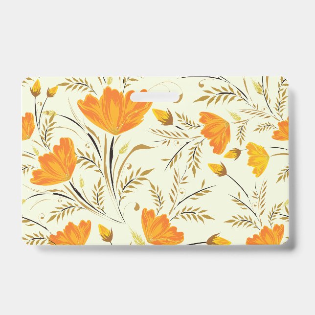 Tarjeta De Identificación Rosa amarilla (Parte frontal)