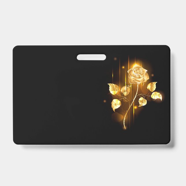 Tarjeta De Identificación Rosa dorada ( rosa de oro ) (Parte frontal)