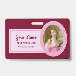Tarjeta De Identificación Rosa St. Agatha (M 003) Insignia 2