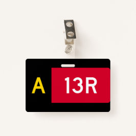 Tarjeta De Identificación Rótulo A13R del punto de sujeción