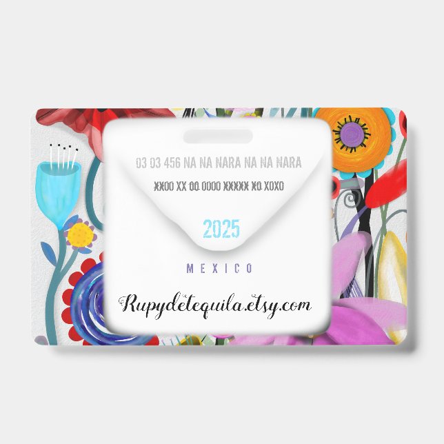 Tarjeta De Identificación Rupydetequila (Parte frontal)