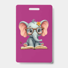 Tarjeta De Identificación Sabio Bebé Elefante