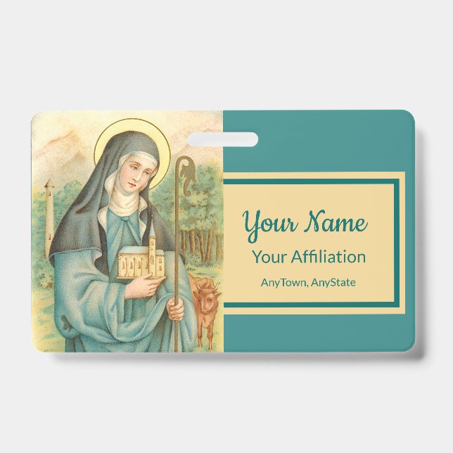 Tarjeta De Identificación Saint Brigid de Irlanda (M 014) (Anverso)