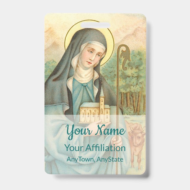 Tarjeta De Identificación Saint Brigid de Irlanda (M 014) (Anverso)