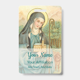 Tarjeta De Identificación Saint Brigid de Irlanda (M 014)