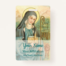 Tarjeta De Identificación Saint Brigid de Irlanda (M 014)