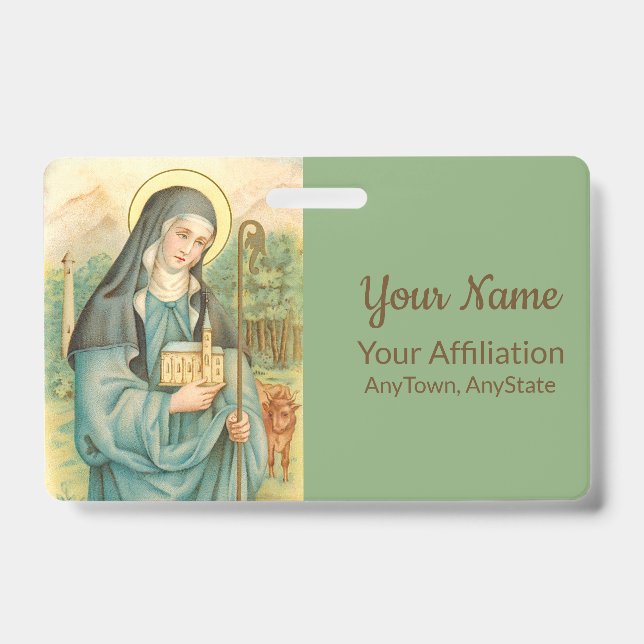 Tarjeta De Identificación Saint Brigid de Irlanda (M 014) (Parte frontal)