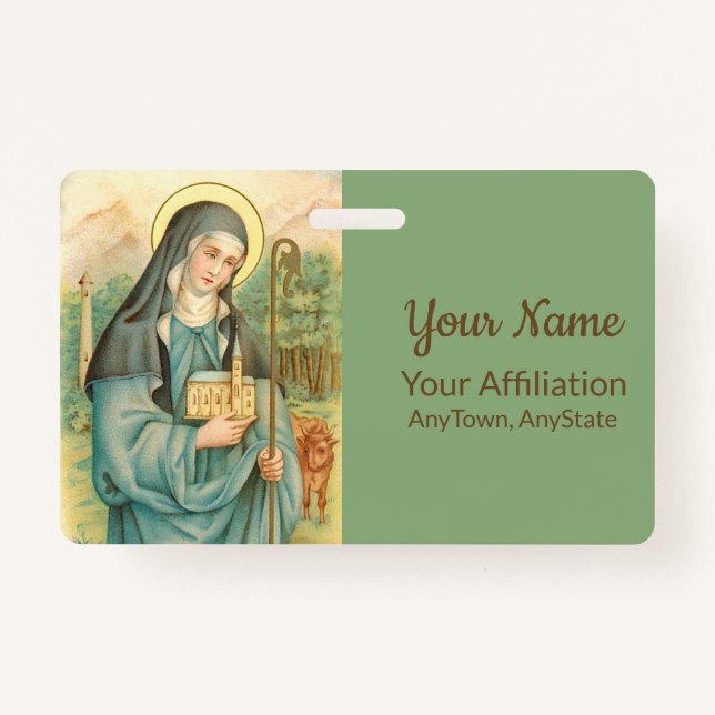 Tarjeta De Identificación Saint Brigid de Irlanda (M 014) (Anverso)