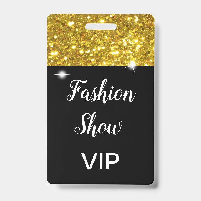 Tarjeta De Identificación Salón de Moda VIP (Parte frontal)