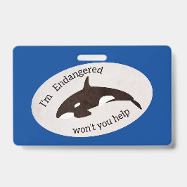 Tarjeta De Identificación Salva a las Ballenas