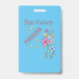 Tarjeta De Identificación Salvar a las abejas