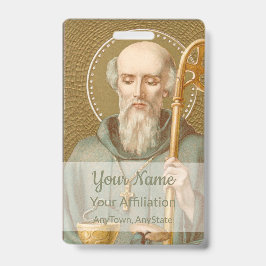 Tarjeta De Identificación San Benedicto de Nursia (JM 07; Estilo 1)