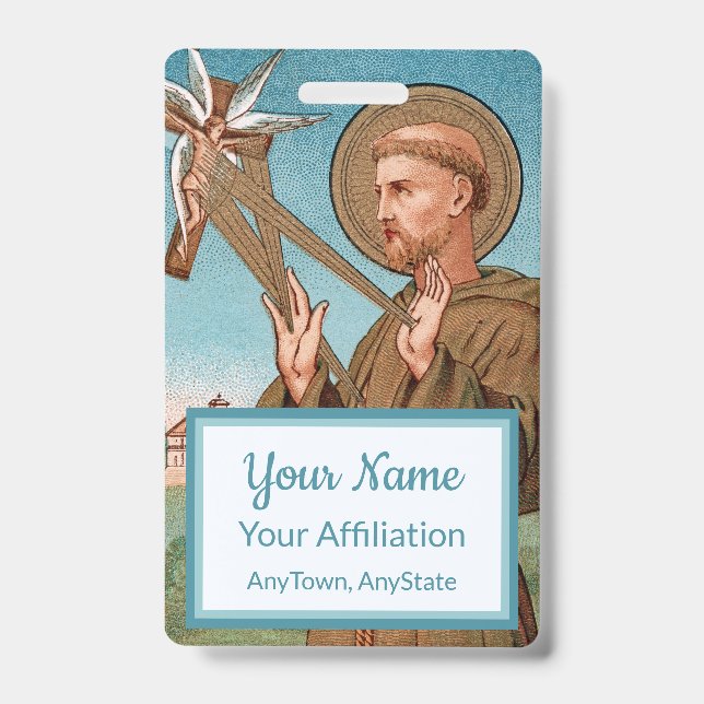 Tarjeta De Identificación San Francisco de Asís, Pater Seraphicus (SAU 040) (Parte frontal)