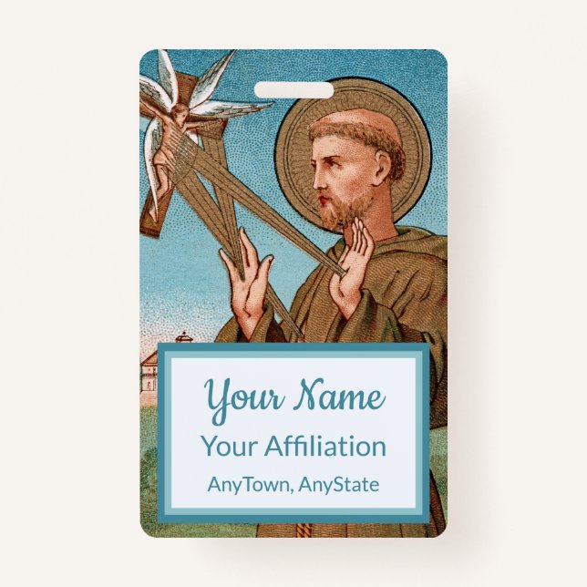 Tarjeta De Identificación San Francisco de Asís, Pater Seraphicus (SAU 040) (Anverso)