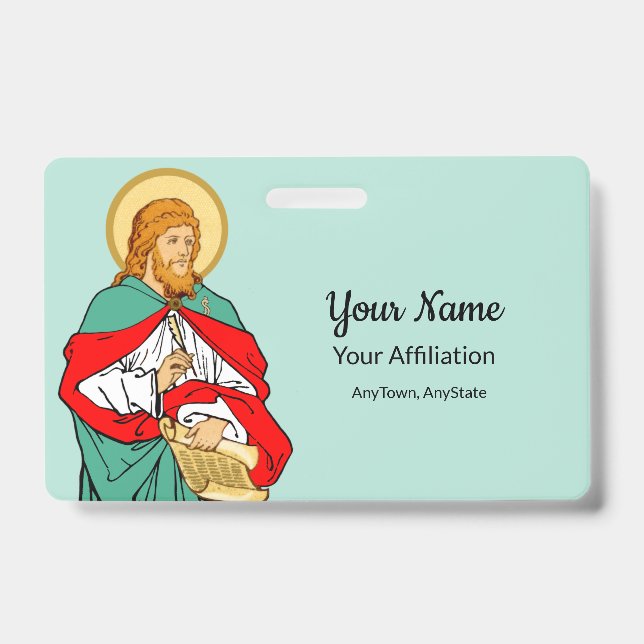 Tarjeta De Identificación San Lucas, médico amado (RLS 08; MedVers.) (Parte frontal)